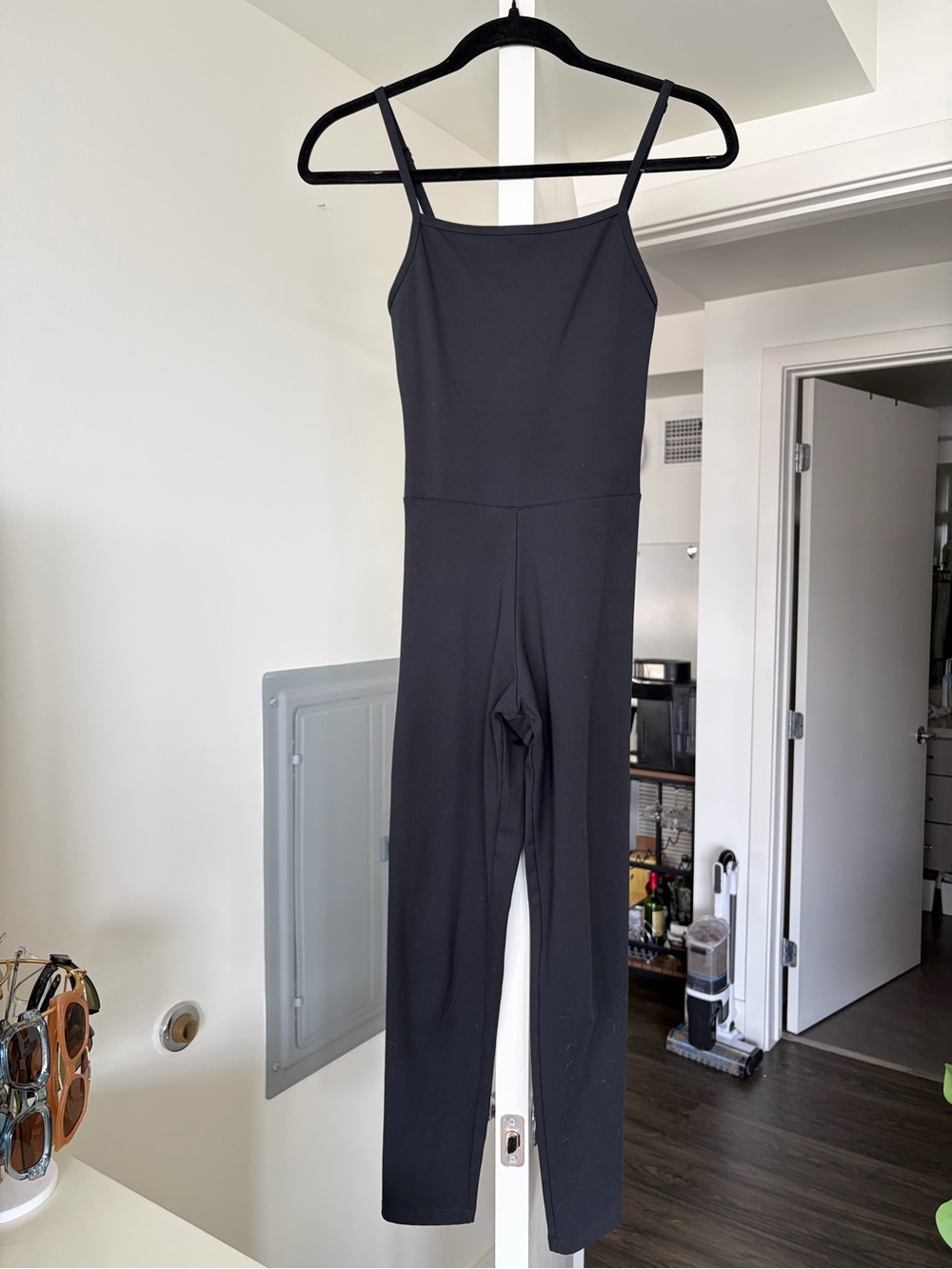 Girlfriend Collective One Piece Strapless Unitard Black Size Small
